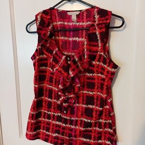 Banana Republic ruffled tank blouse